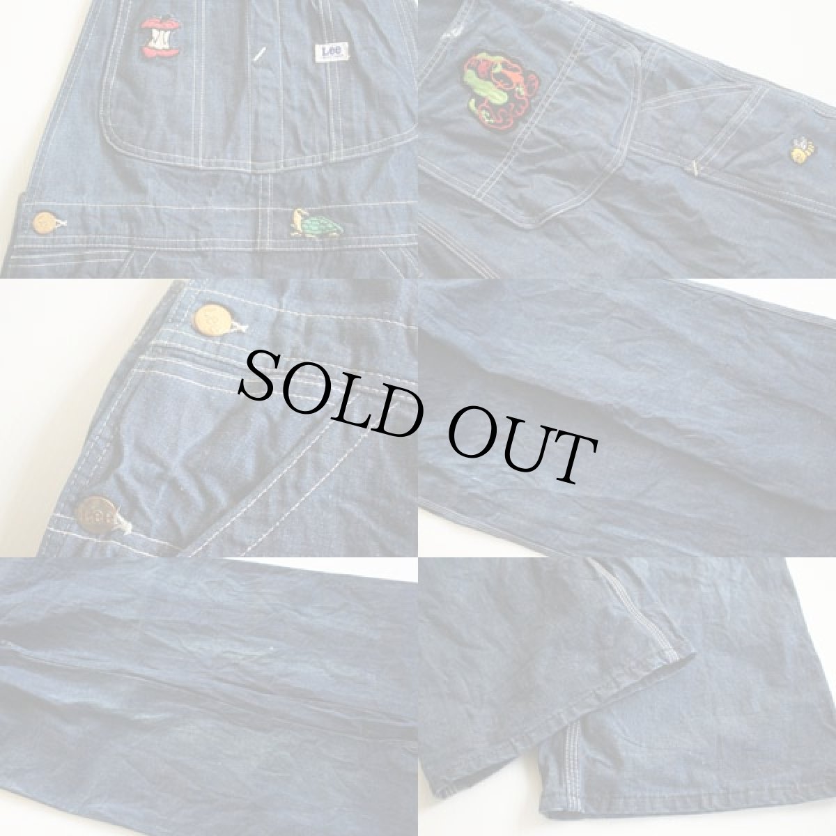 画像3: 50s USA製 Leeリー JELT DENIMジェルトデニム オーバーオール (3)