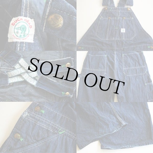 60s DUCK HEAD ローバック デニム オーバーオール - Sixpacjoe Web Shop
