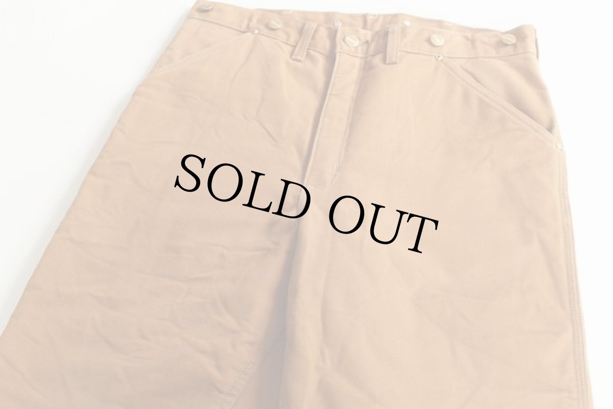 画像2: 80s USA製 carharttカーハート キルティングライナー ダック地 ペインターパンツ w34 (2)