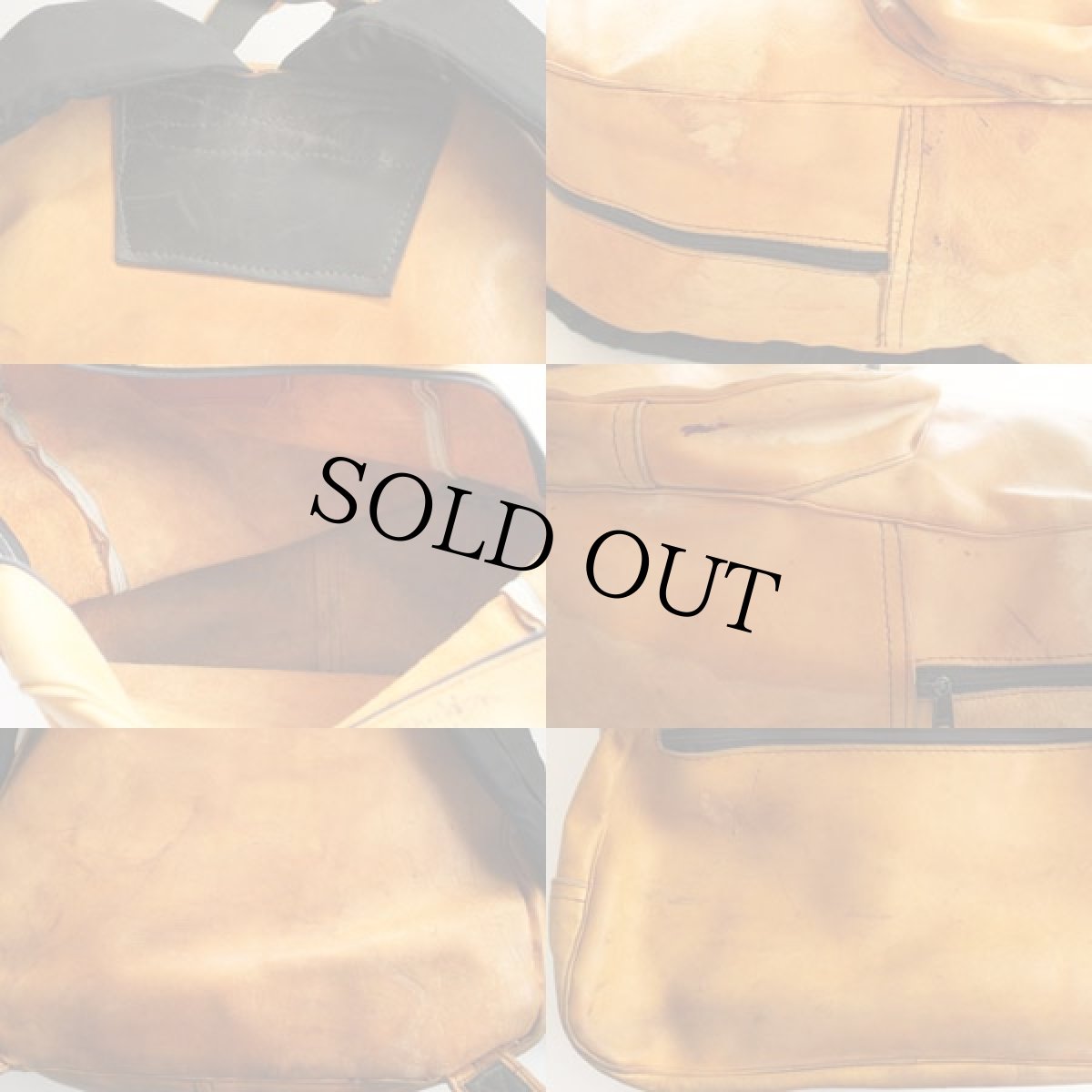 画像3: 80s UNKNOWN オールレザー リュックサック (3)