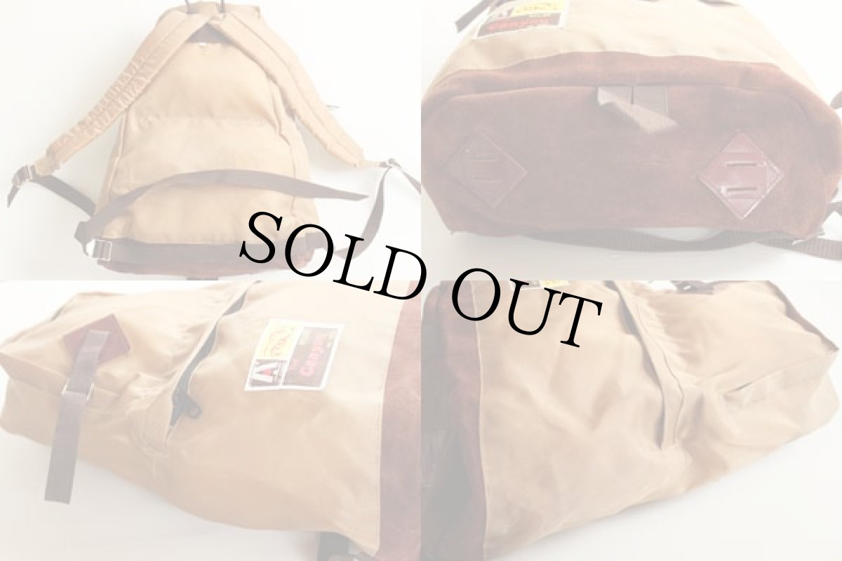 画像2: 70s Canyon 2気筒 ボトムレザー デイパック★リュックサック (2)