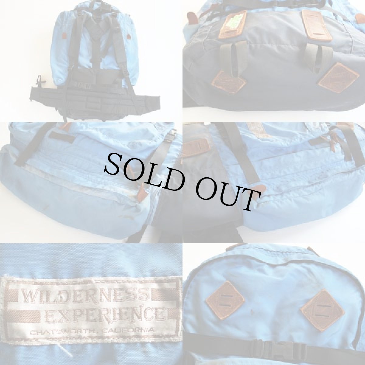 画像2: 70s WILDERNESS EXPERIENCE バックパック 水色 (2)