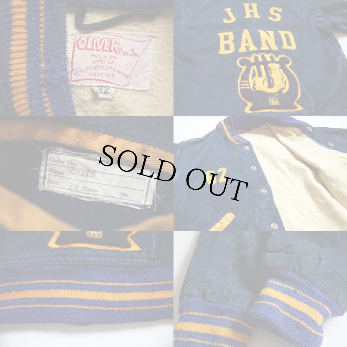 画像3: 60s OLIVER フェルトパッチ コーデュロイスタジャン 32 (3)