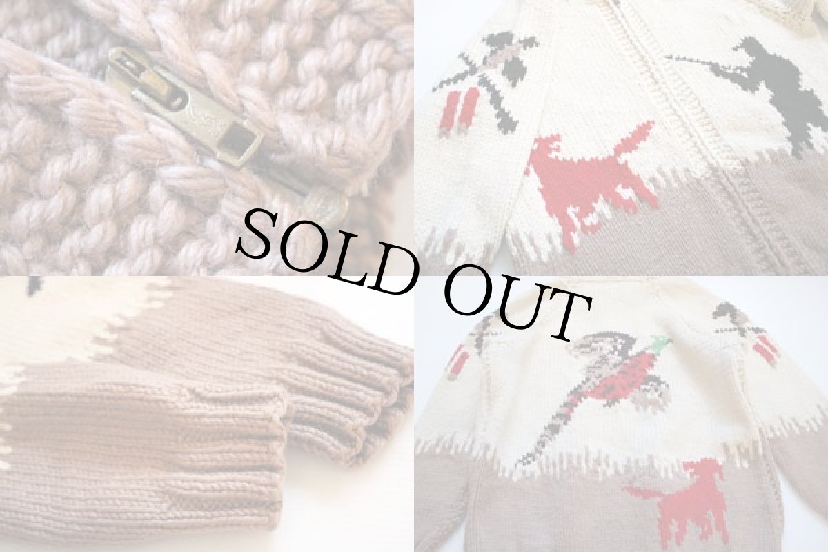 画像3: 60s ハンティング柄  ウール カウチンセーター (3)