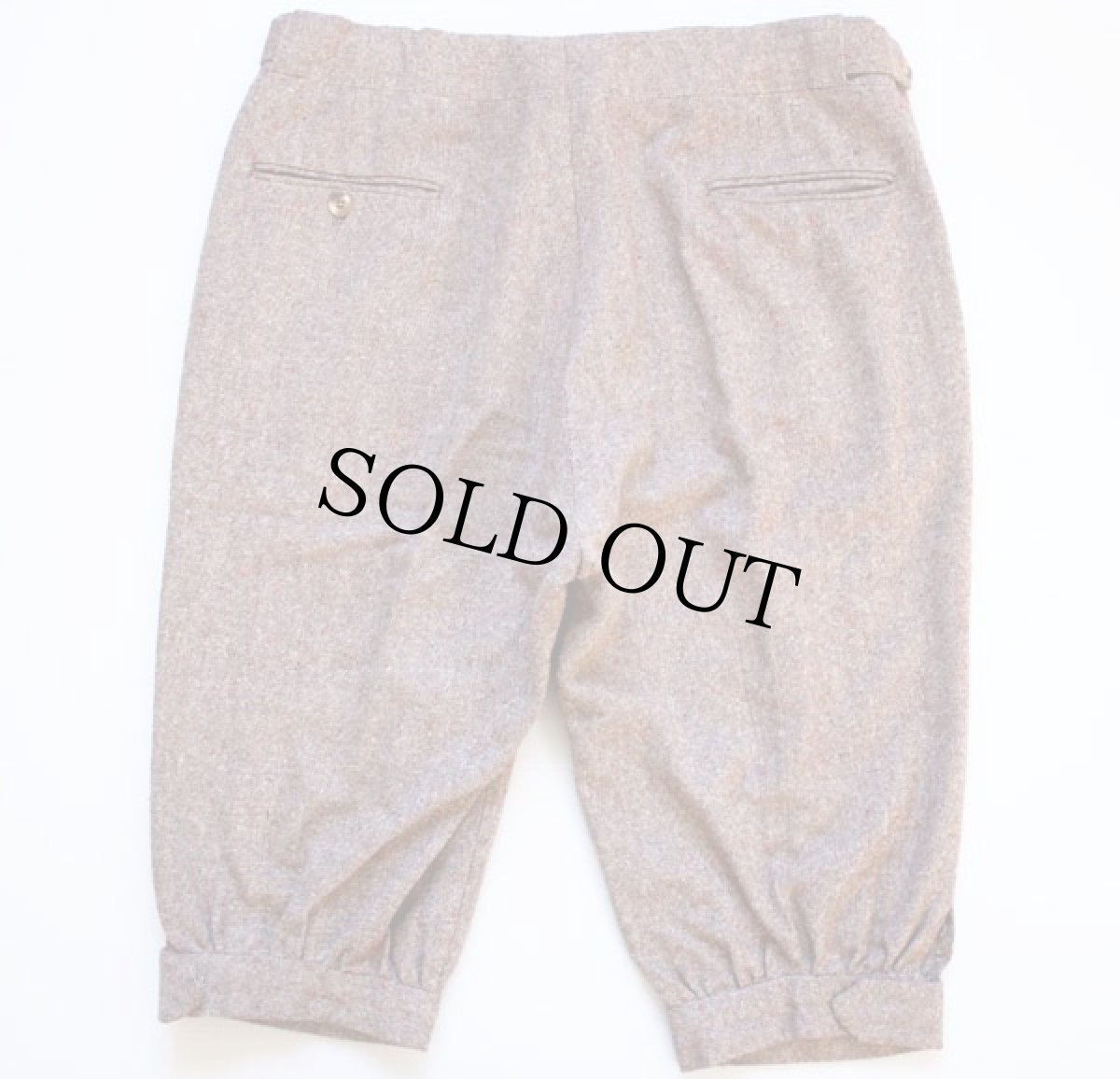 画像2: 70s UNKNOWN ウール ニッカポッカパンツ w36★ジョッパーズ (2)