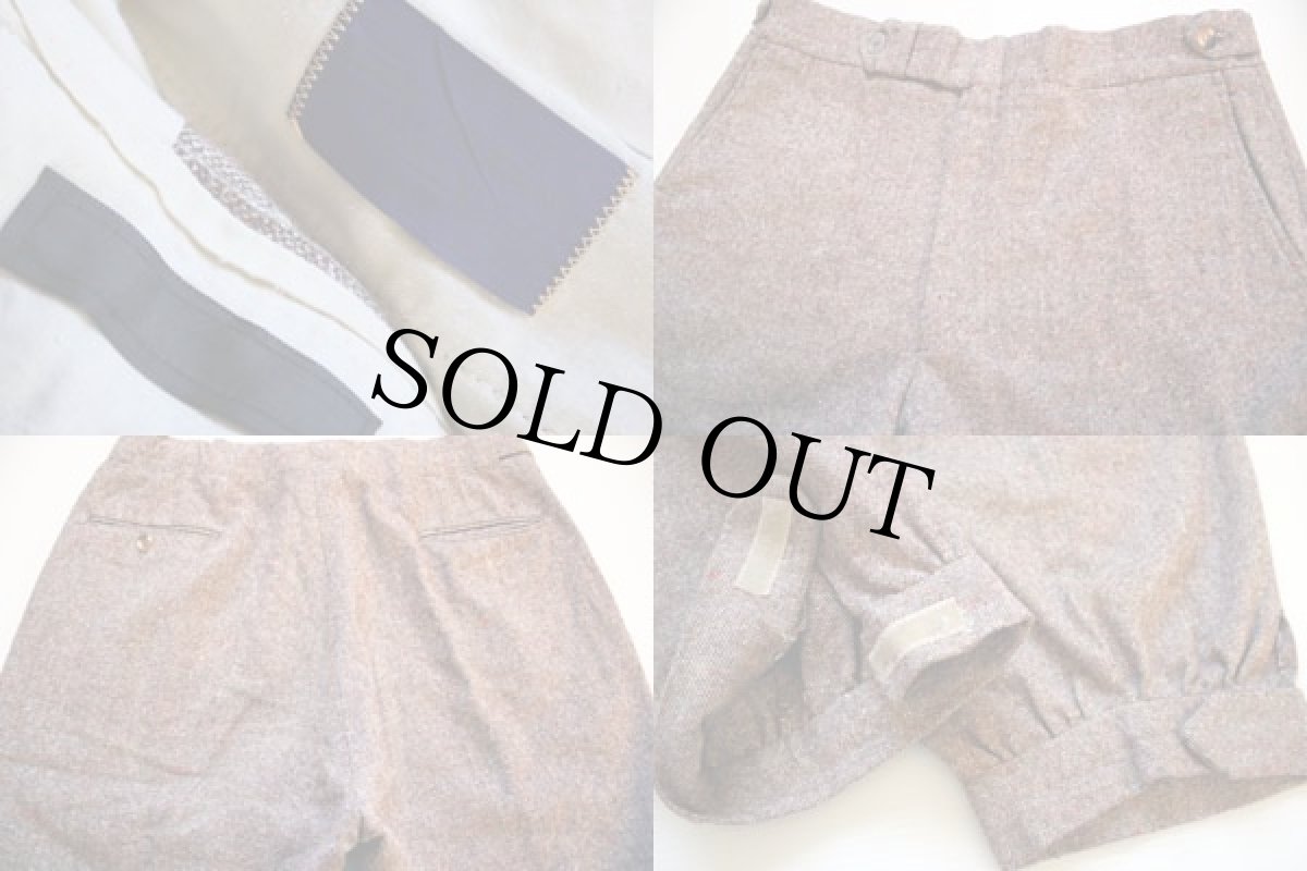 画像3: 70s UNKNOWN ウール ニッカポッカパンツ w36★ジョッパーズ (3)