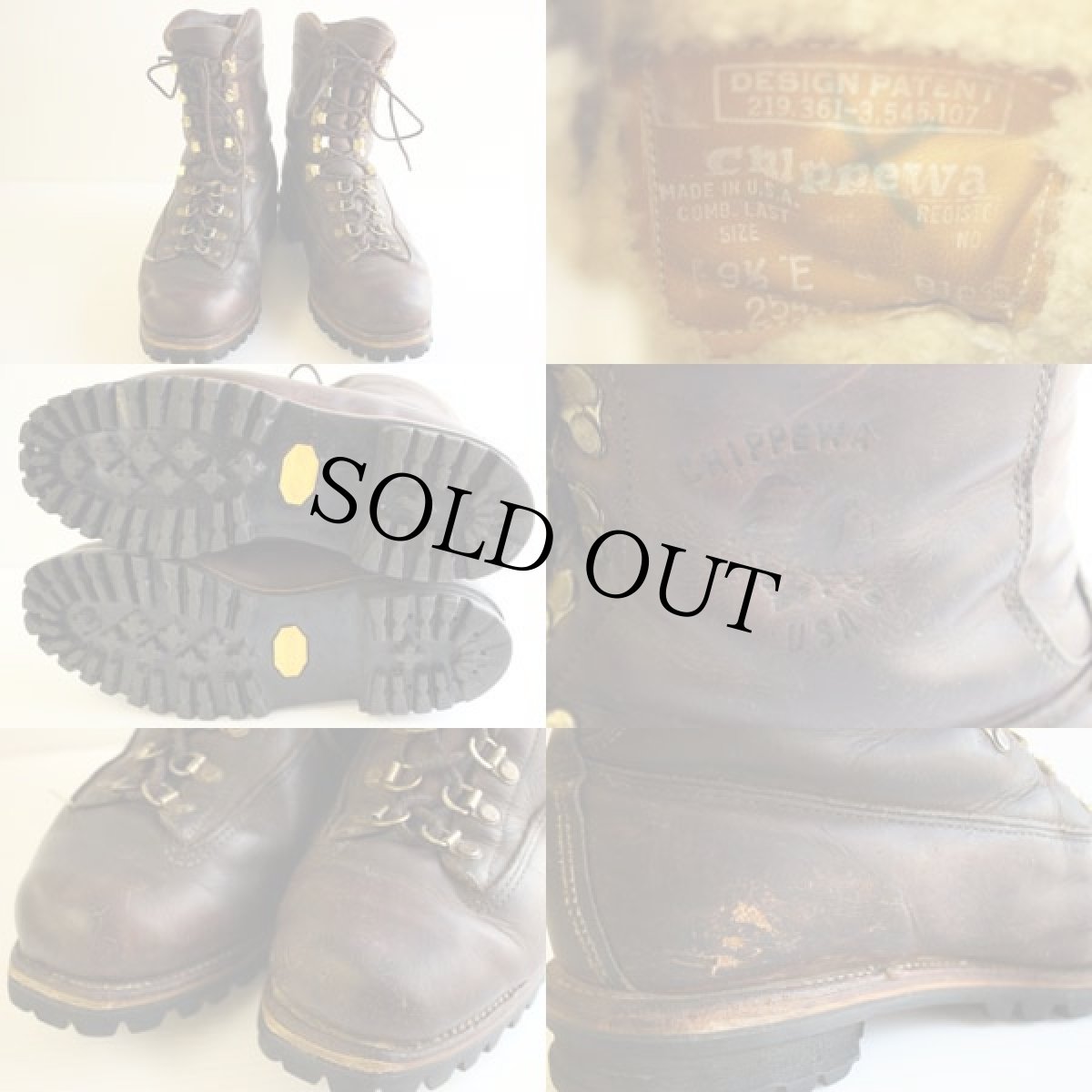 画像3: 90s USA製 CHIPPEWAチペワ ムートン 編み上げブーツ 9.5 (3)