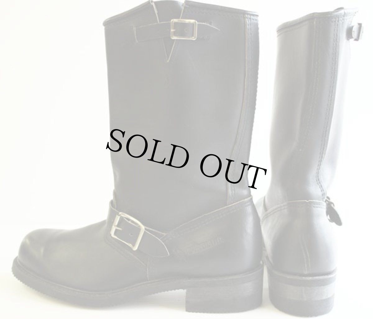 画像2: USA製 CAROLINAキャロライナ エンジニアブーツ 黒 8.5 R (2)