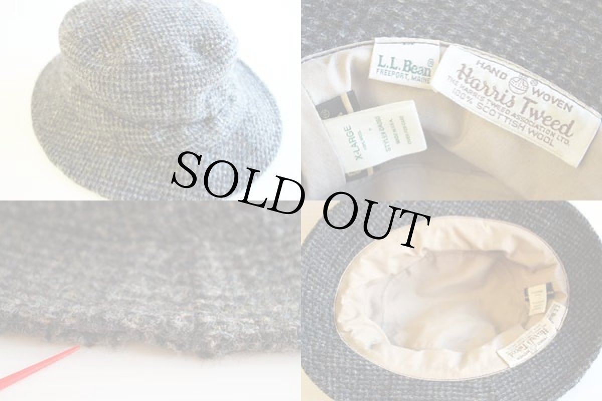 画像3: 90s USA製 L.L.Bean Harris Tweedハリスツイード×GORE-TEXゴアテックス ツイード ウールハット (3)