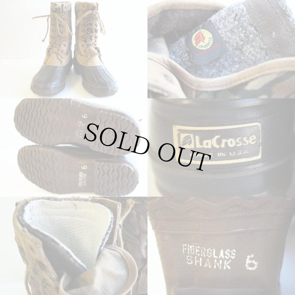 画像3: USA製LaCrosseリアルツリーカモ柄 ガムシュー 6★迷彩 (3)