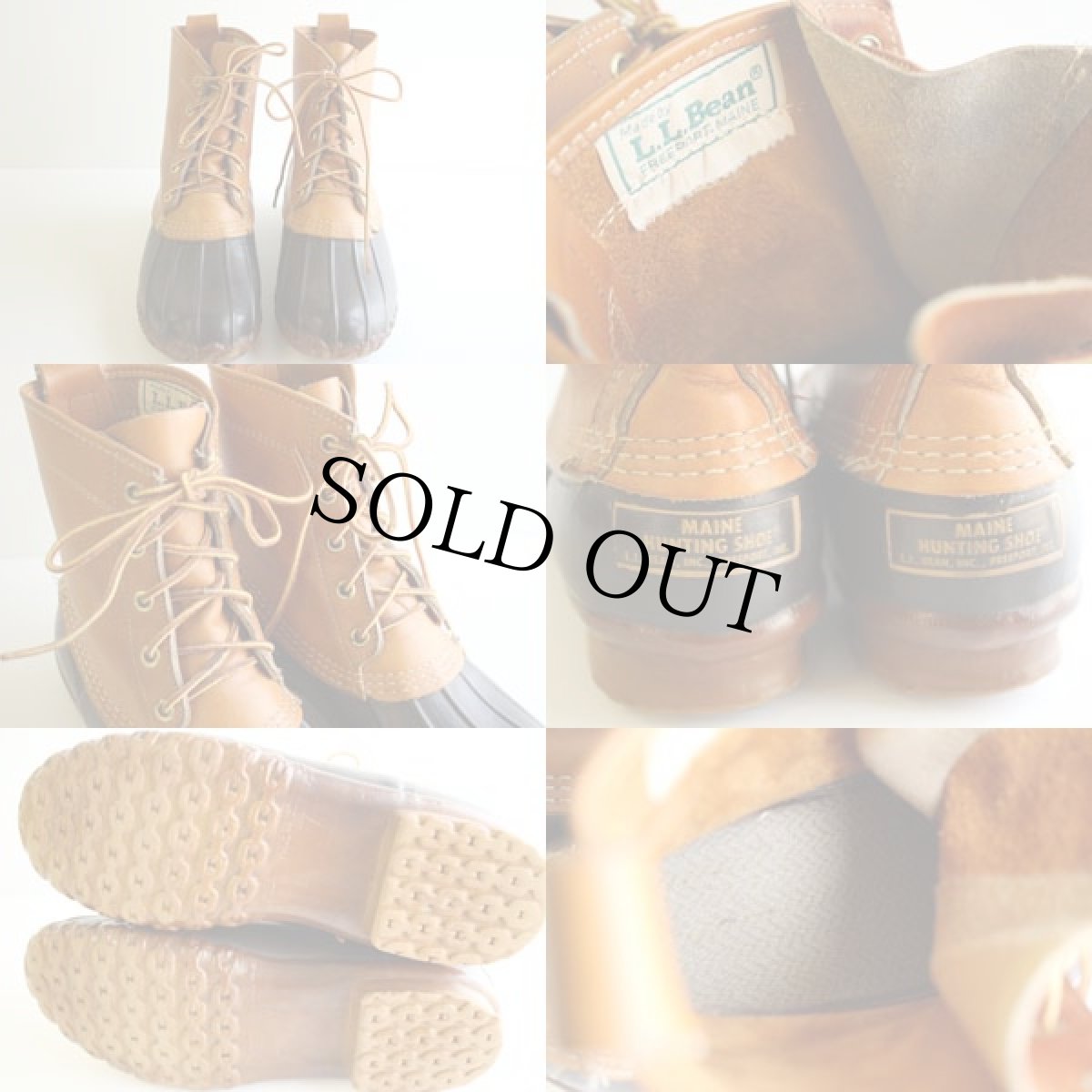 画像3: 80s L.L.Bean メインハンティング 5ホール ビーンブーツ 7 (3)