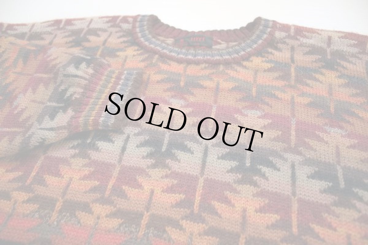 画像2: ボリビア製 Inti フォークロア アルパカニット セーター L (2)