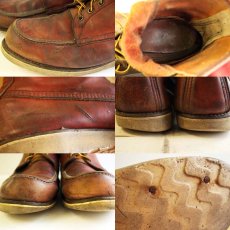 画像3: 90s REDWINGレッドウイング 877 半円犬タグ アイリッシュセッター ブーツ 赤茶 11.5 	 (3)