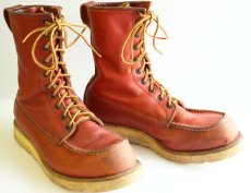 画像1: 90s REDWINGレッドウイング 877 半円犬タグ アイリッシュセッター ブーツ 赤茶 7.5 (1)