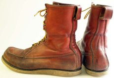 画像4: 90s REDWINGレッドウイング 877 半円犬タグ アイリッシュセッター ブーツ 赤茶 11.5 	 (4)