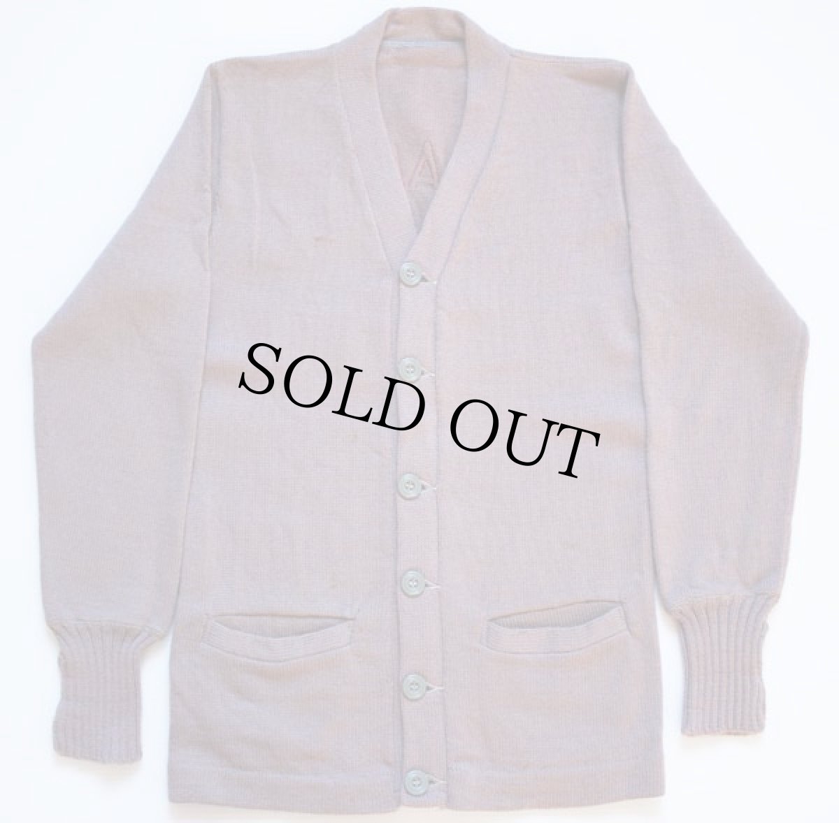 画像2: 50s フェルトパッチ レタードカーディガン (2)