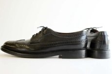 画像2: FLORSHEIMフローシャイム Imperial ウイングチップ レザーシューズ 黒 8.5D★革靴 (2)