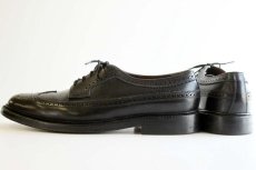 画像2: FLORSHEIMフローシャイム Imperial ウイングチップ レザーシューズ 黒 8.5D (2)