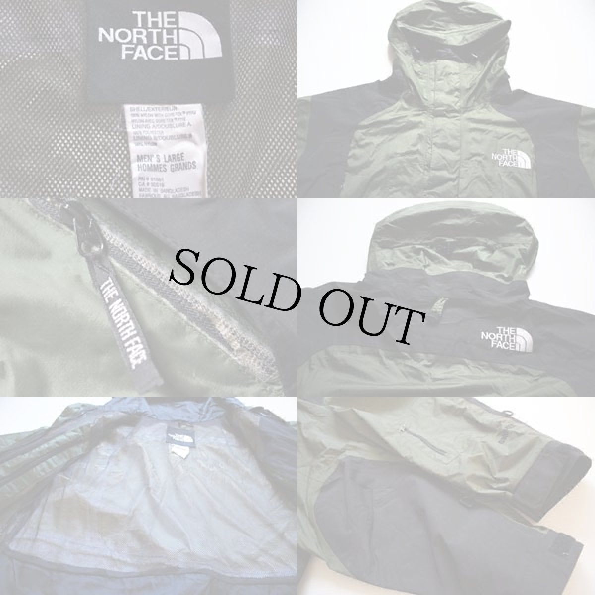 画像3: 90s THE NORTH FACEノースフェイス GORE-TEXゴアテックス マウンテンパーカー 緑×黒 L (3)