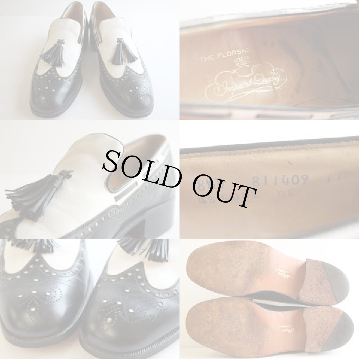 画像3: FLORSHEIMフローシャイム Imperial ウイングチップ レザーシューズ 8.5D★革靴 (3)