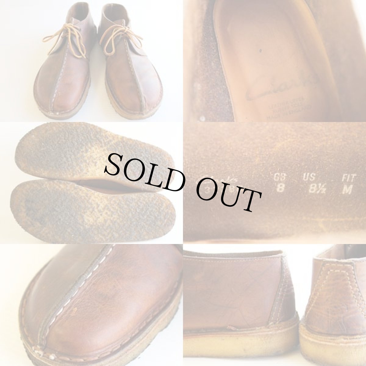 画像3: 英国製 Clarksクラークス デザートトレック 茶 8.5 (3)