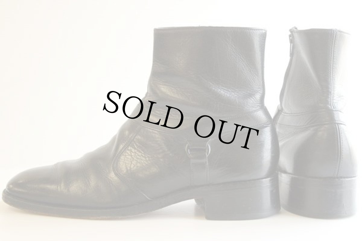 画像2: 70s easyflex サイドジップブーツ 黒 8.5 (2)