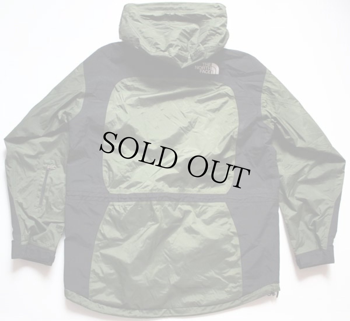 画像2: 90s THE NORTH FACEノースフェイス GORE-TEXゴアテックス マウンテンパーカー 緑×黒 L (2)