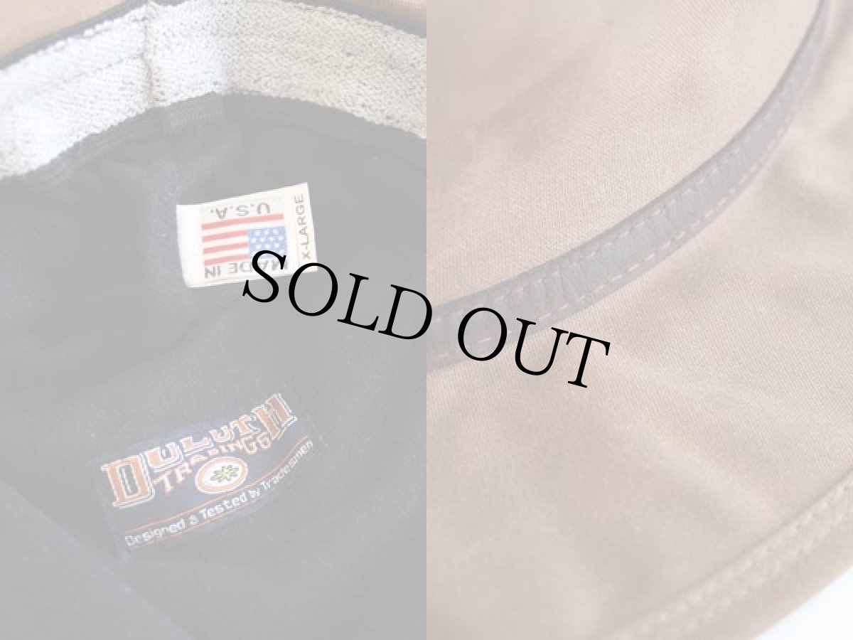 画像3: USA製 DULUTH TRADING ワックスコットンハット 茶 XL (3)