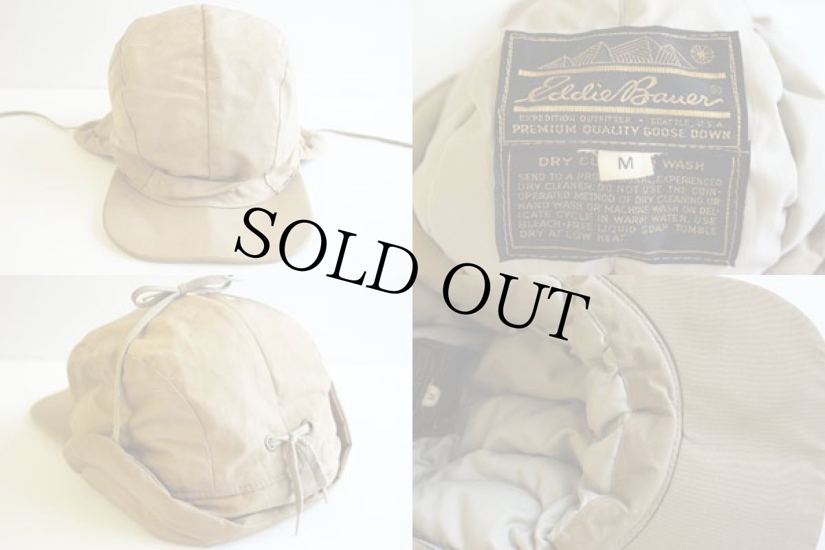 画像3: 70s Eddie Bauerエディーバウアー ダウンキャップ カーキ M (3)