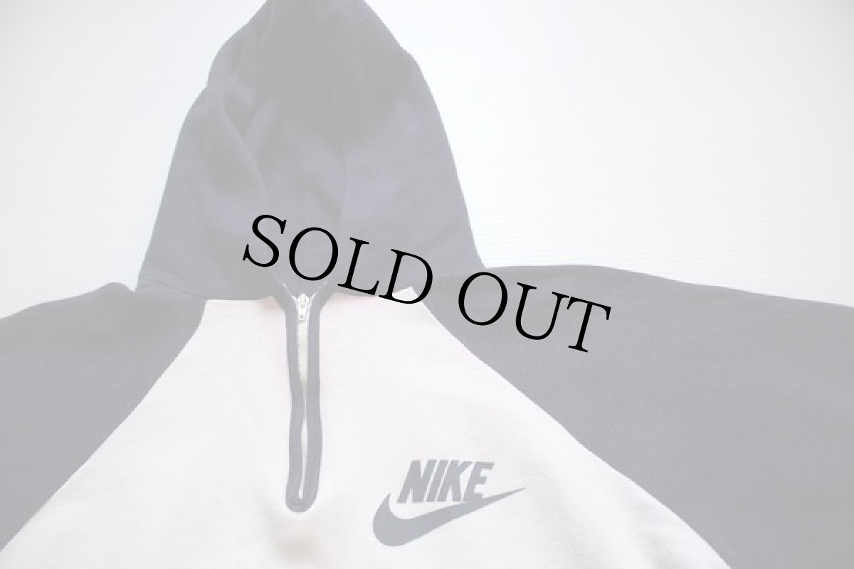 画像2: 70s NIKEナイキ ツートン スウェットパーカー 白×紺 (2)