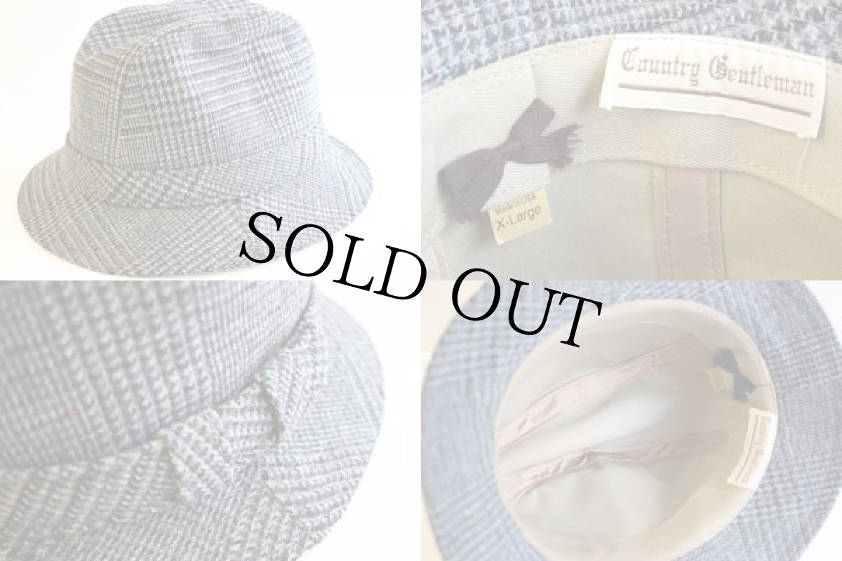 画像3: USA製 Country Gentleman ツイード フェドラハット XL (3)