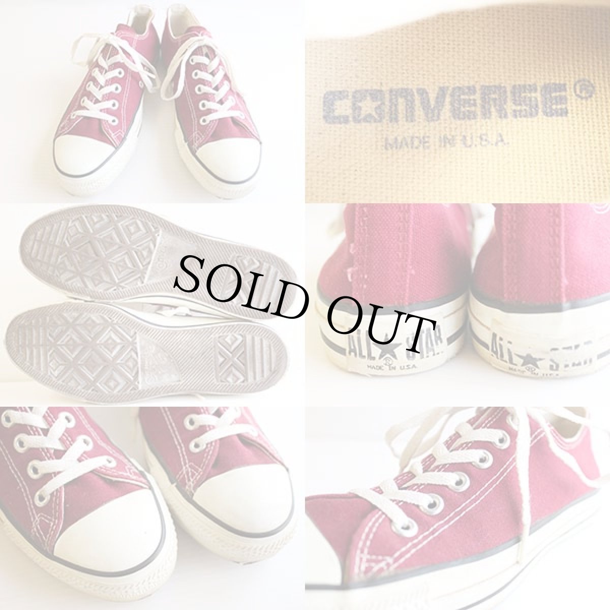 画像3: 90s USA製 CONVARSEコンバース ALL STARオールスター Low エンジ 6.5 (3)