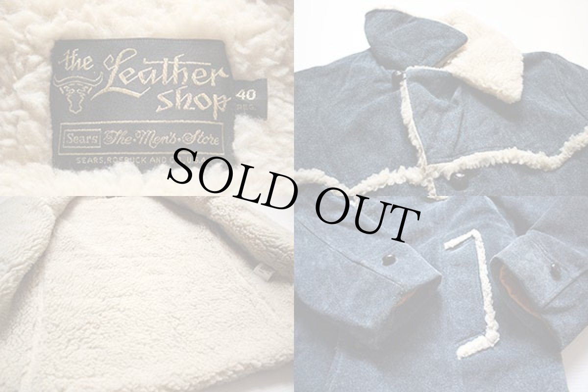 画像3: 70s Sears ボアライナー ブルースエード ランチコート 40R (3)