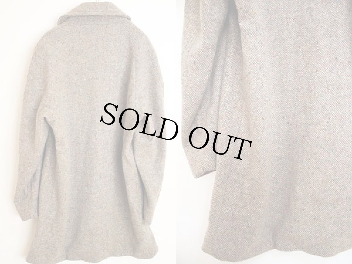 画像2: 80s USA製 PENDLETONペンドルトン ツイード ウール ステンカラーコート 40 (2)