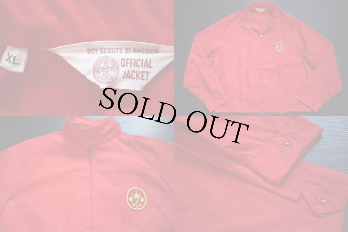 画像3: 70s BSA ボーイスカウト パッチ付き コットンジャケット 赤 (3)