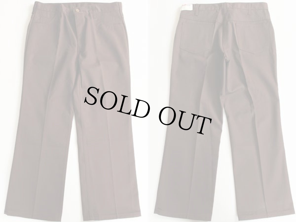 画像2: デッドストック★70s USA製 Unitog ワークパンツ 焦げ茶 35 (2)