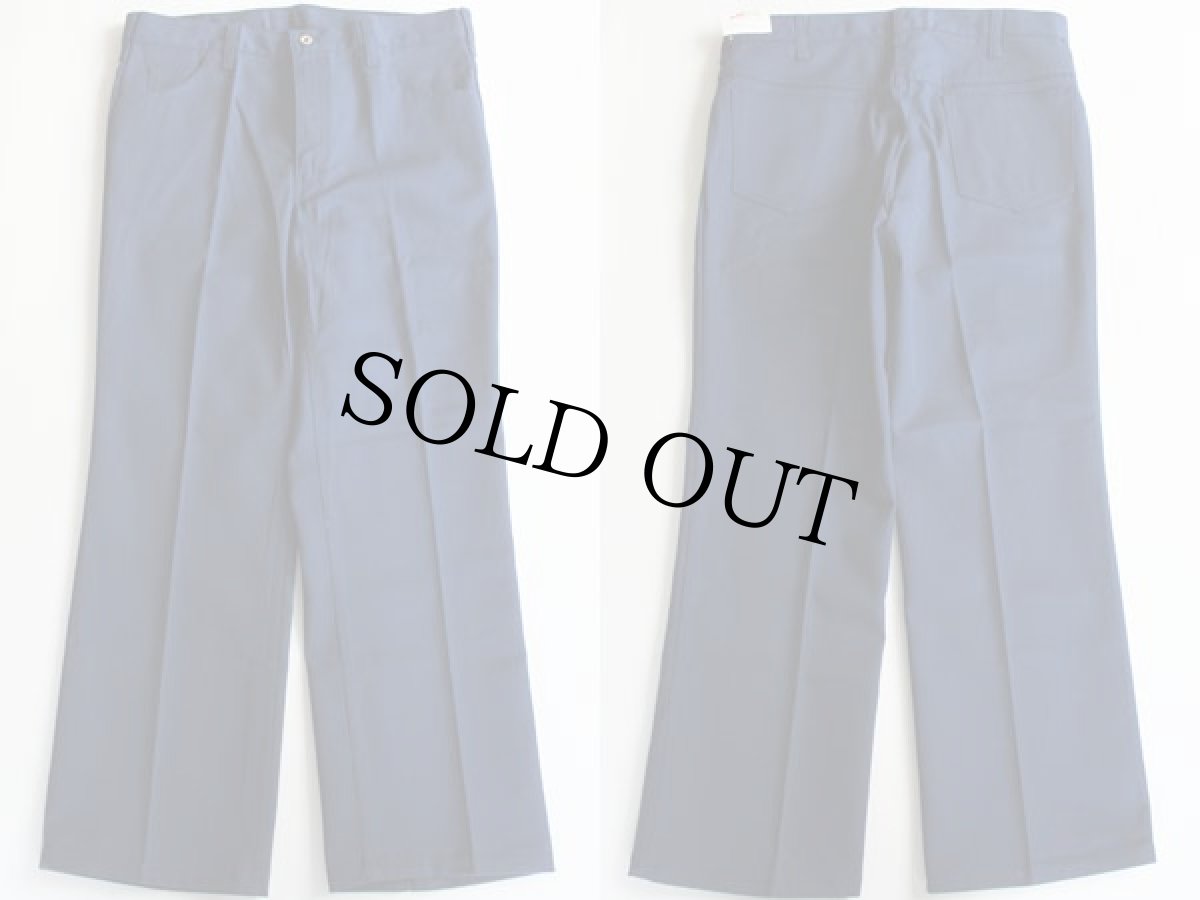 画像2: デッドストック★70s USA製 Unitog ワークパンツ 紺 35 (2)