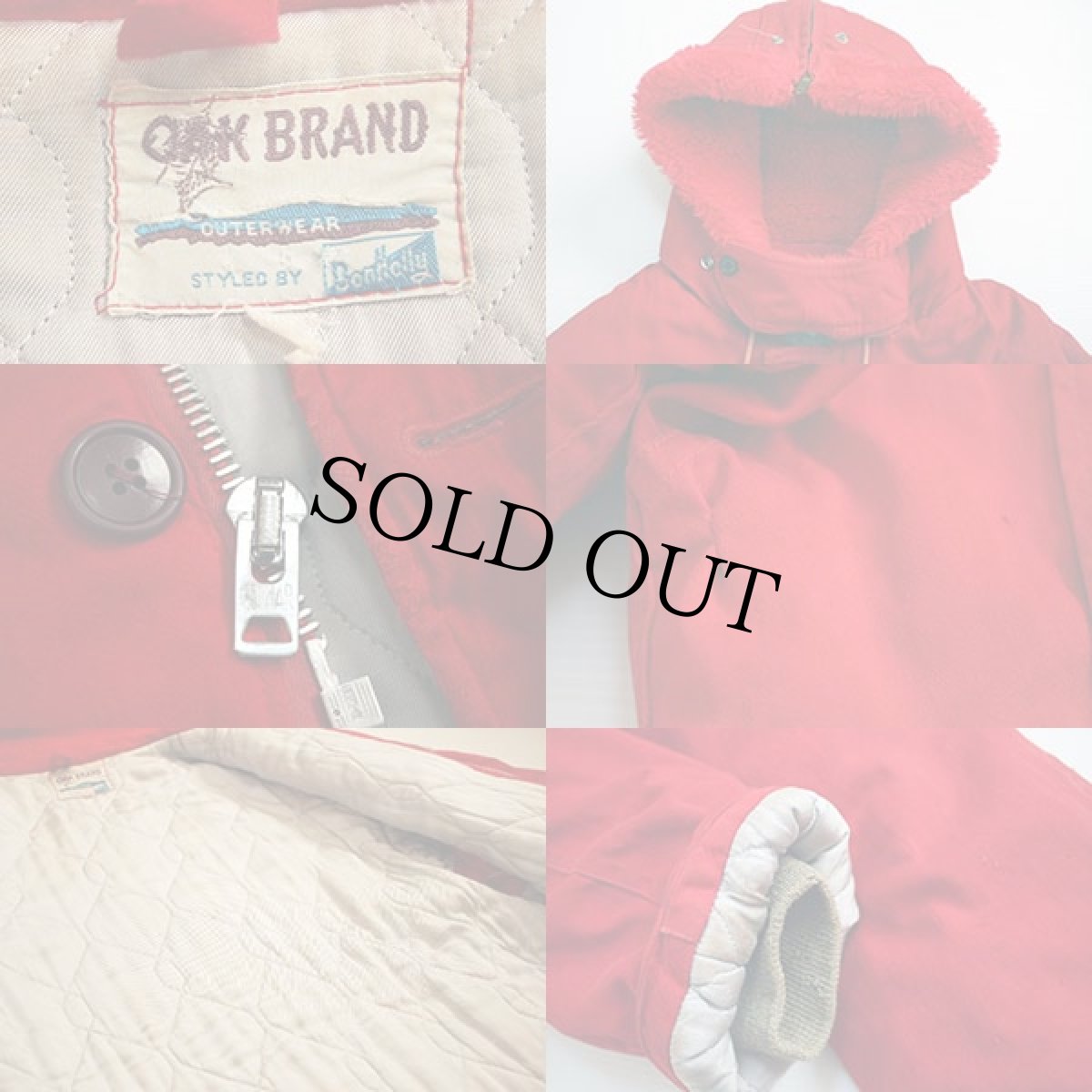 画像3: 60s OAK BRAND N-3Bタイプ ジャケット 赤 (3)