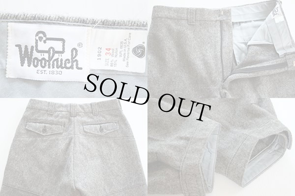 画像3: 70s USA製 Woolrichウールリッチ ニッカポッカ ウールパンツ 34 (3)