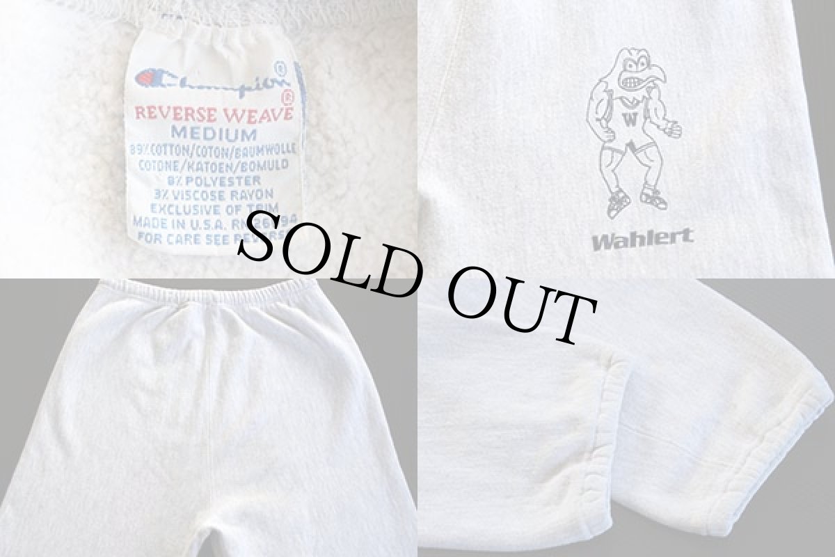 画像3: 90s USA製 Championチャンピオン リバースウィーブ スウェットパンツ 杢グレー M (3)