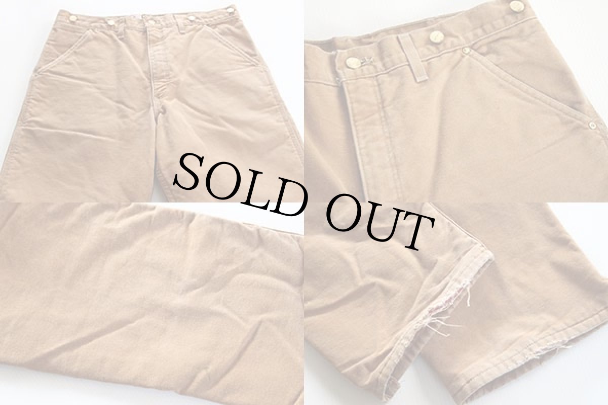 画像2: 90s USA製 carharttカーハート キルティングライナー ダック地 ペインターパンツ w36 (2)