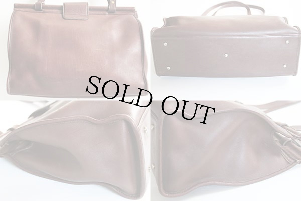 画像2: COACH コーチ レザー トートバッグ 茶★9096 (2)