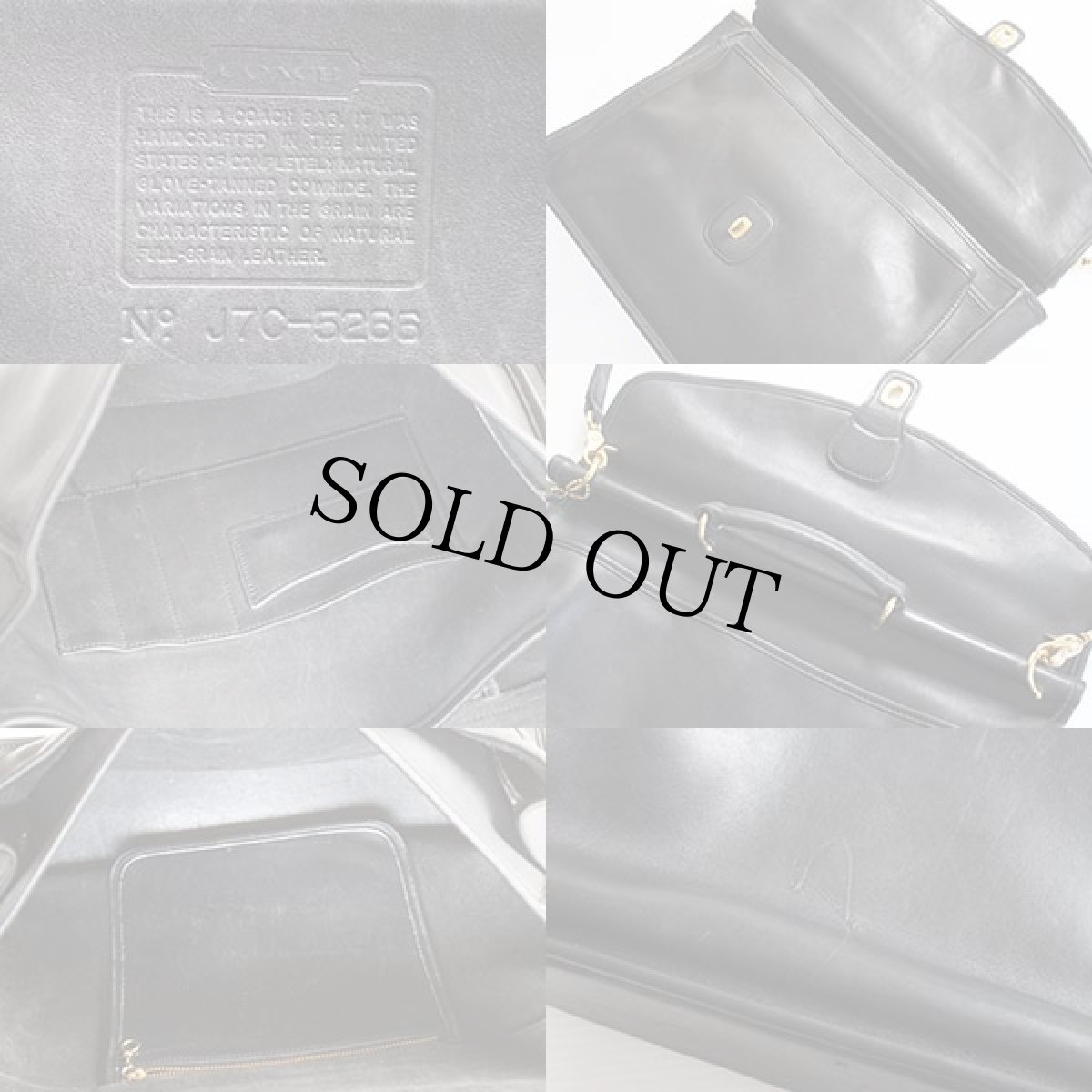 画像3: USA製 COACH オールド コーチ レザー ブリーフケース 黒★5266 	 (3)