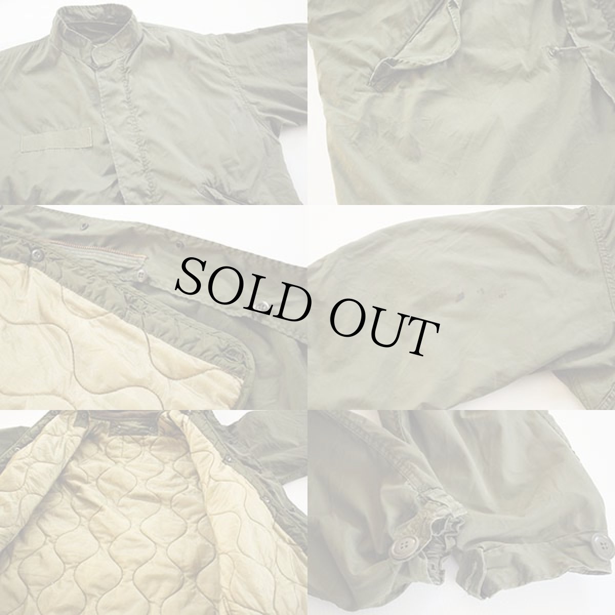 画像3: 70s 米軍 U.S.ARMY キルティングライナー&フード付き M-65 パーカー M★モッズコート フルセット (3)