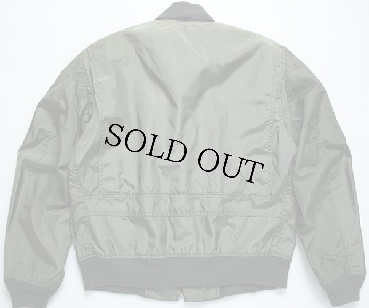 画像2: 80s USA製 L.L.Bean フライトタイプ ナイロンジャケット オリーブ 40 (2)