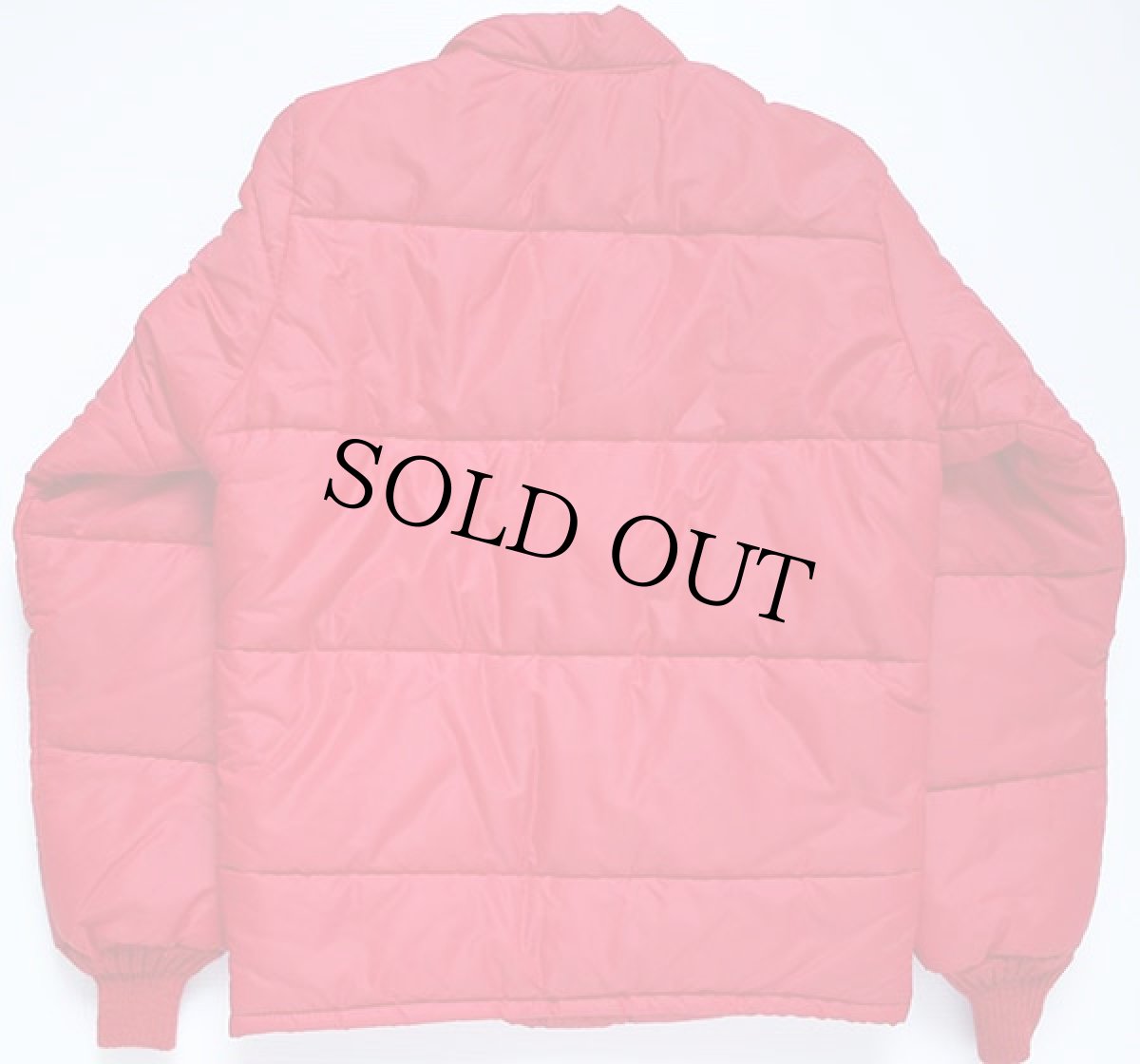 画像2: 70s Unitog NASCAR パッチ付き ナイロン レーシングジャケット 赤 S (2)