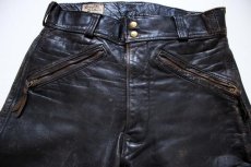 画像2: 60s Langlitz Leathersラングリッツレザー レザーパンツ w34 (2)