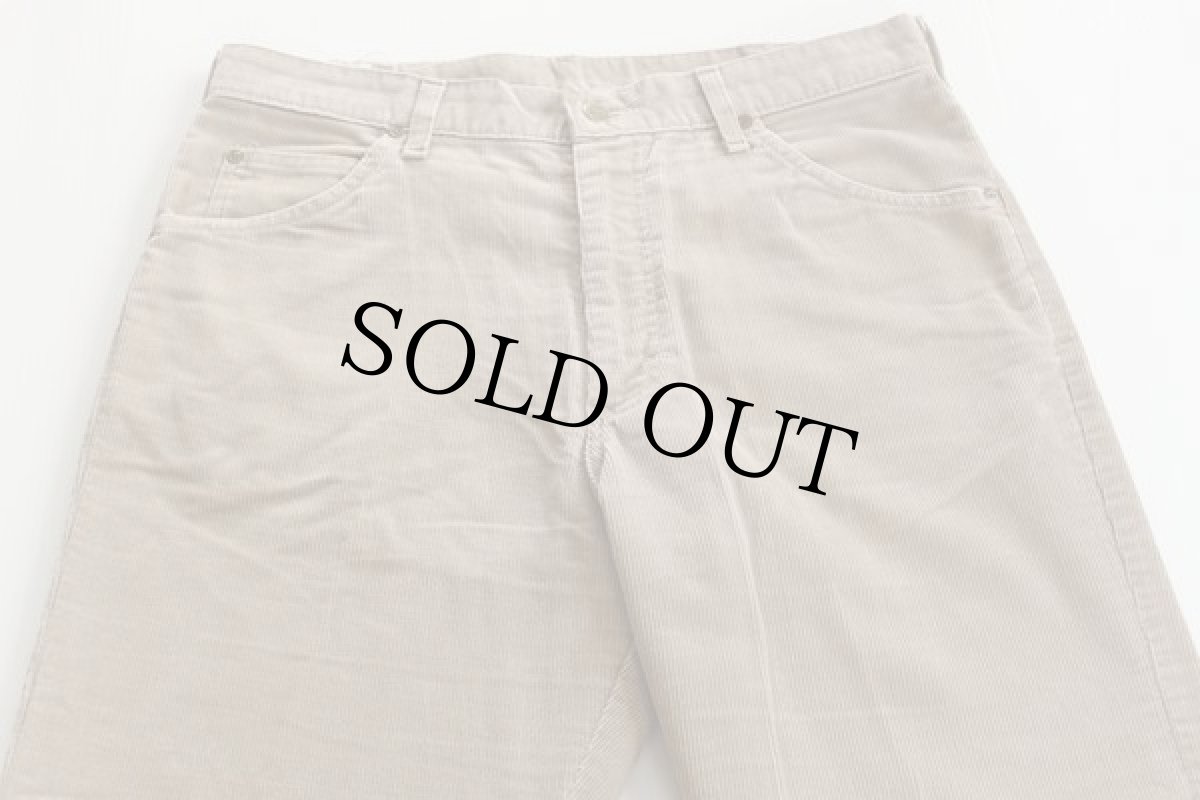 画像3: 90s USA製 Leeリー 200 コーデュロイパンツ ベージュ w34 L30 (3)