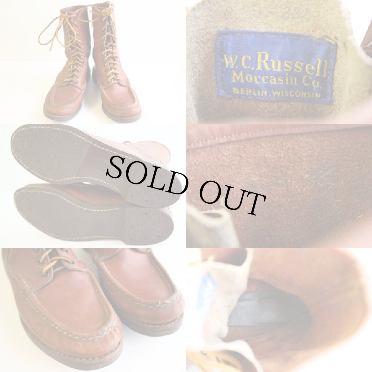 画像3: 60s Russell Moccasin ラッセルモカシン モカシン レザーブーツ 8B (3)