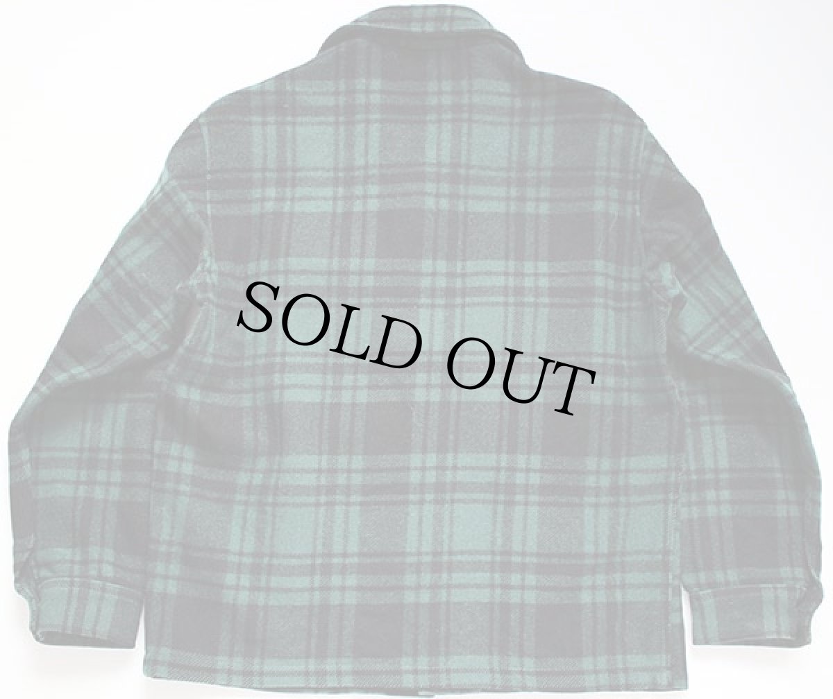 画像2: 70s PENDLETONペンドルトン ウールジャケット 緑×黒 M (2)